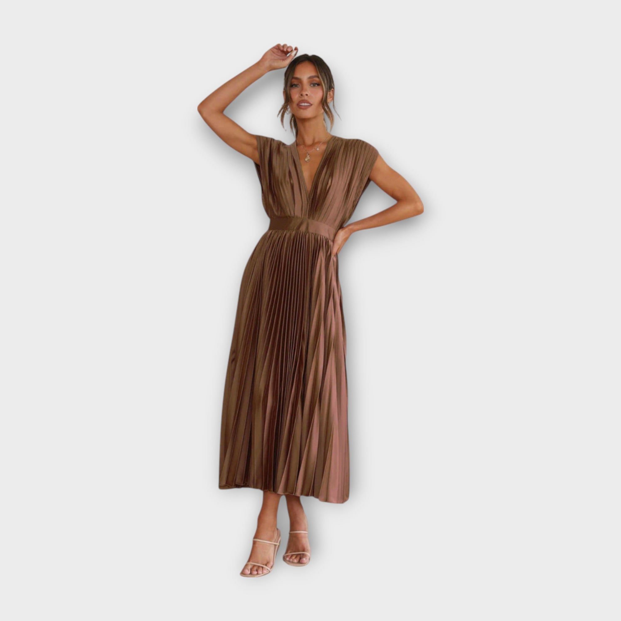 Midi plisirano krilo z romantično eleganco