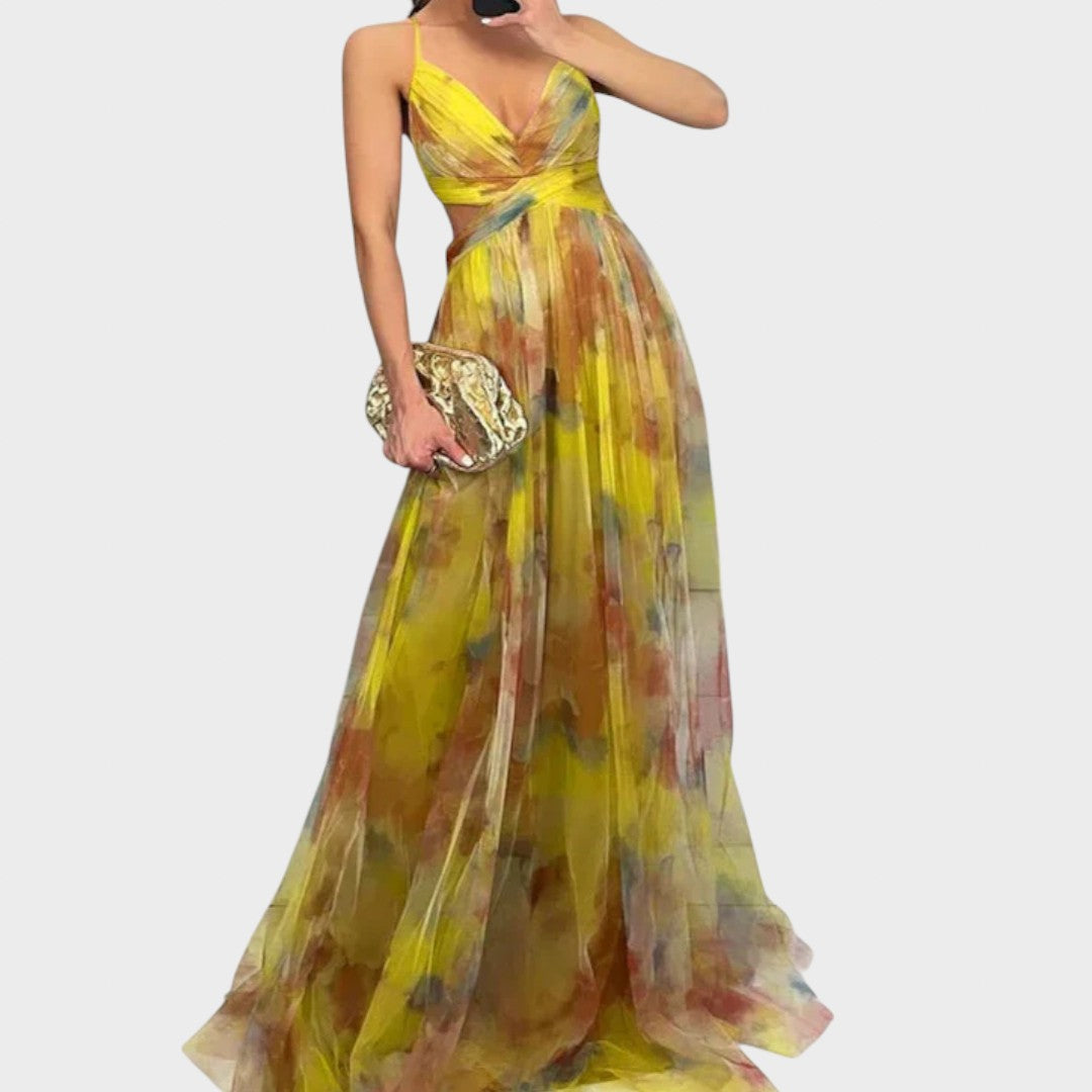 Mia - Cvetna Maki Obleka za Brezskrbno Eleganco« lahko prepišemo takole:

 "Mia - Cvjetna Maki Haljina za Brezbrižno Elegancijo