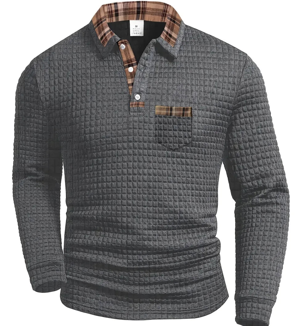 Sten | Teksturirana polo majica z vaflji — Elite