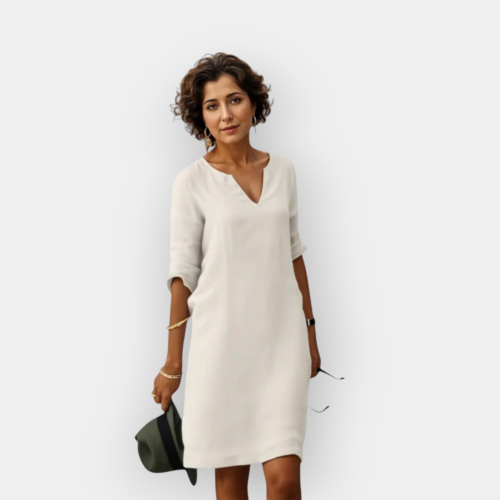 Svetla poletna obleka