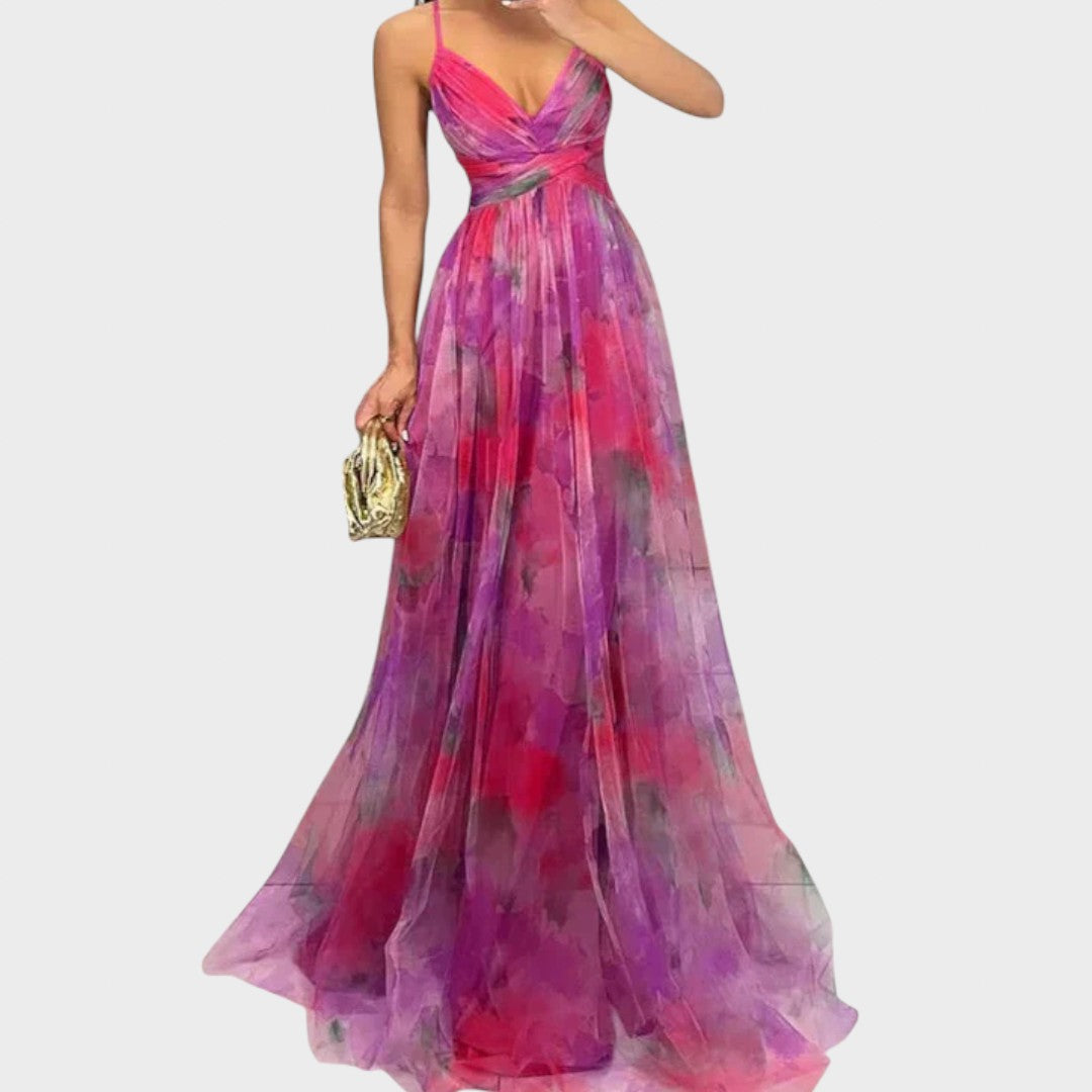 Mia - Cvetna Maki Obleka za Brezskrbno Eleganco« lahko prepišemo takole:

 "Mia - Cvjetna Maki Haljina za Brezbrižno Elegancijo