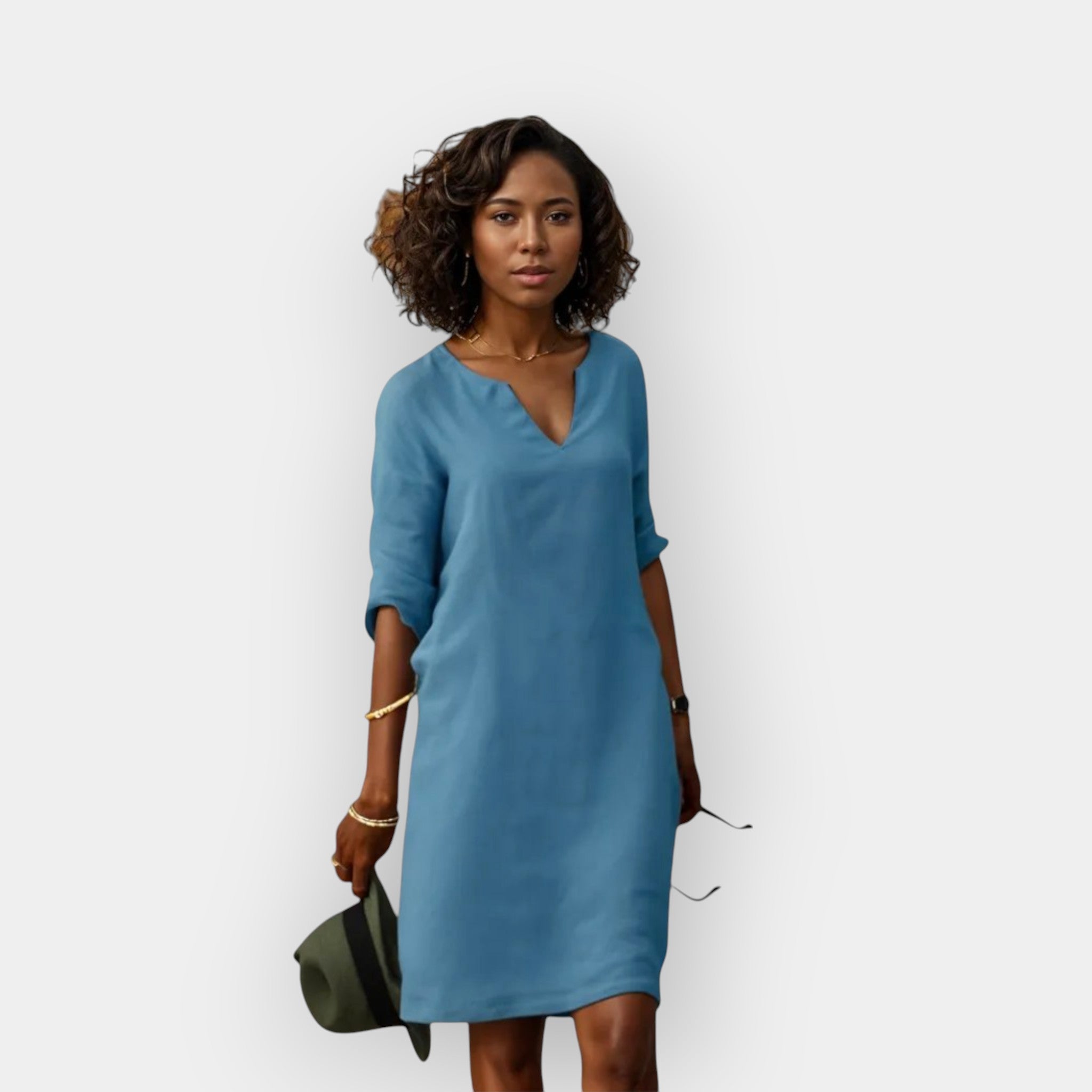 Svetla poletna obleka