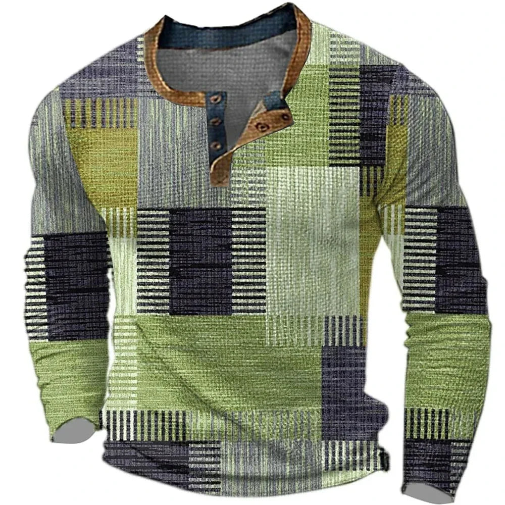 BEECK™ | Muška Dugih Rukava Majica u Šarenim Bojama