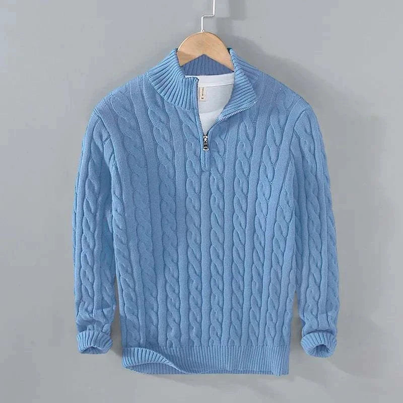 Marco™ | Sweater med halv lynlås