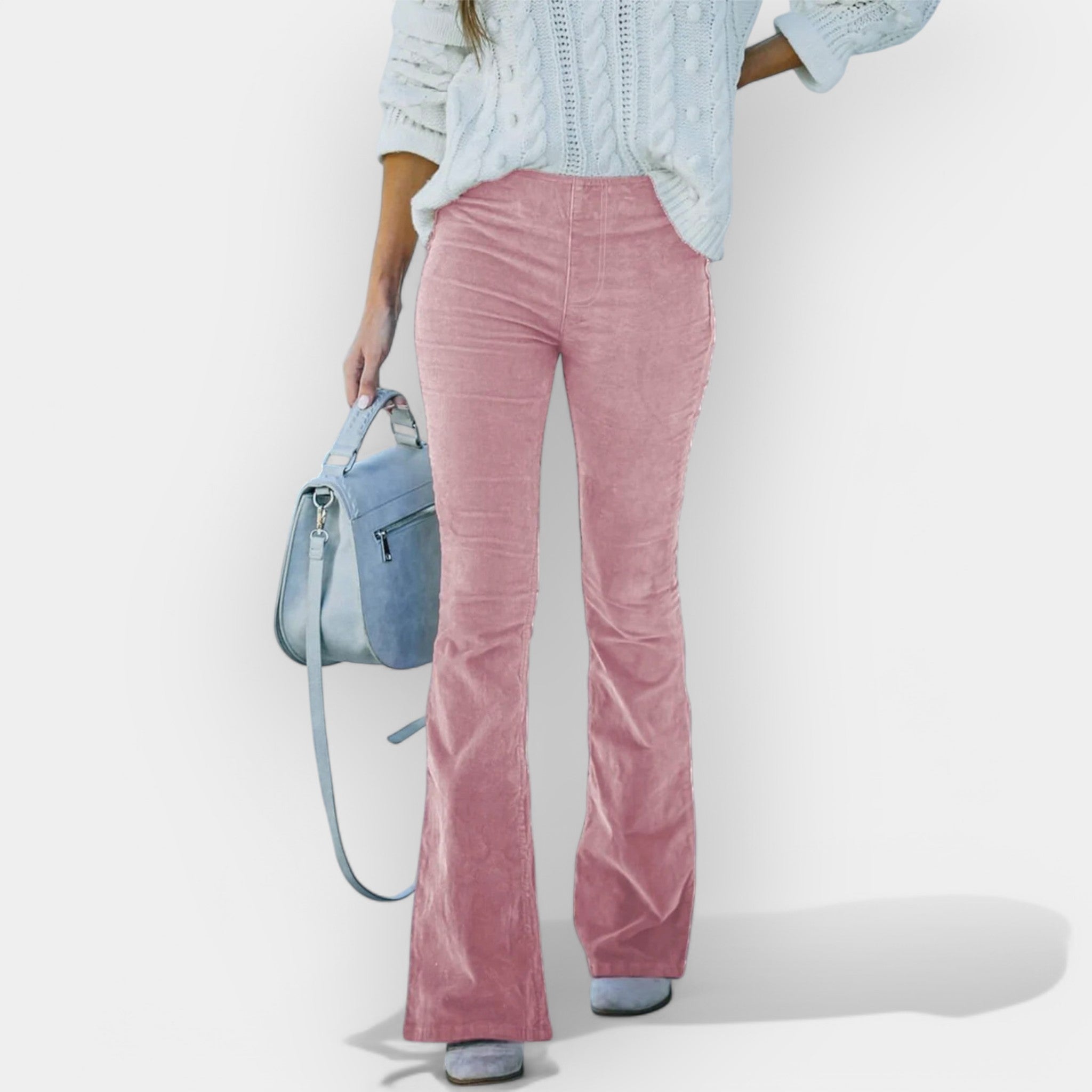 Visokokrajene hlače z širokimi nogavicami