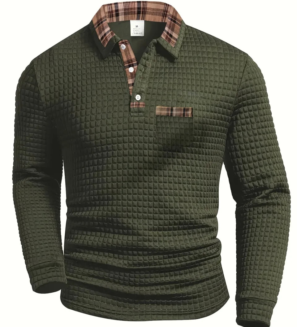 Sten | Teksturirana polo majica z vaflji — Elite