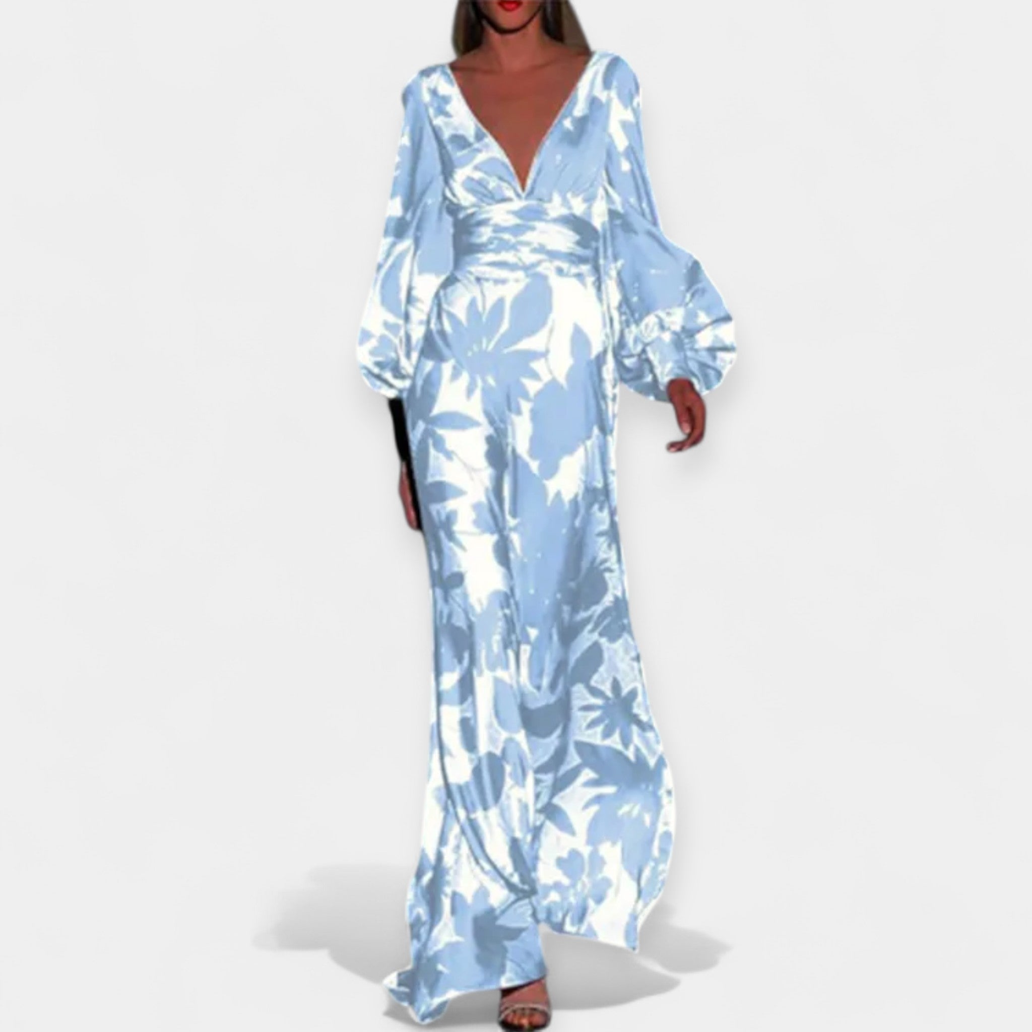 Haljina z vzorci, ki spominjajo na oblake