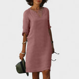 "Lana - Obleka z V-izrezom" could be rewritten as "Lana - V-Neck Dress".
