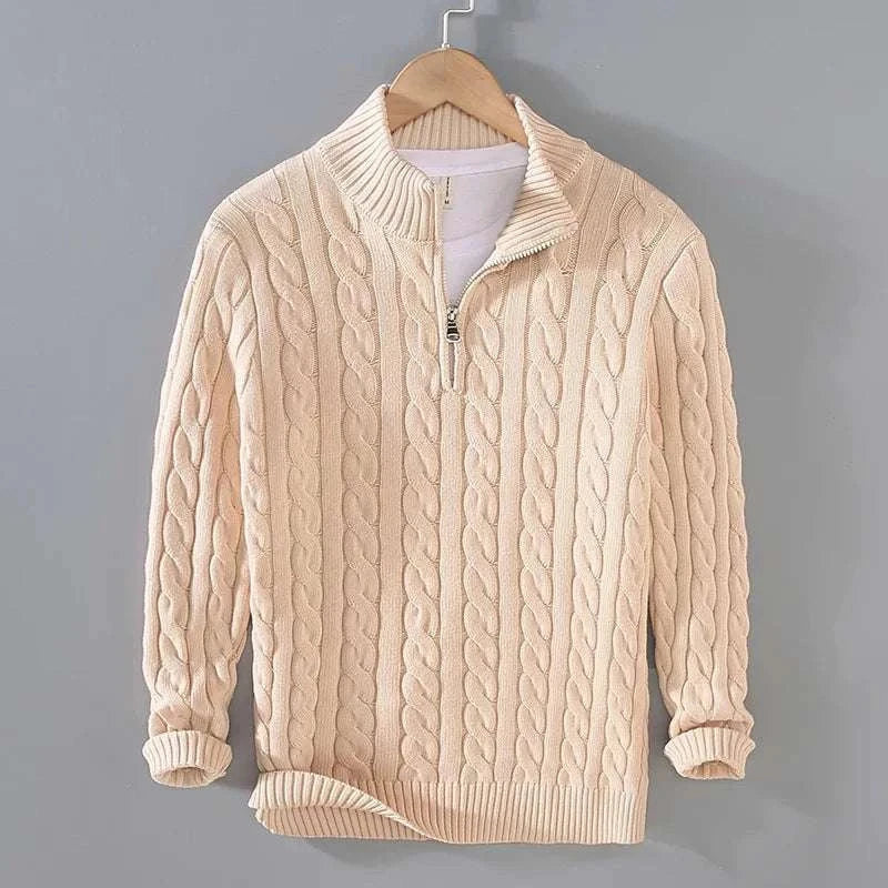 Marco™ | Sweater med halv lynlås