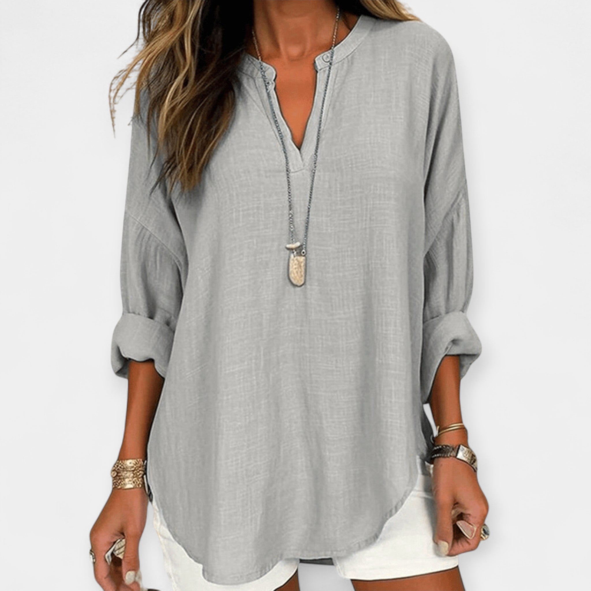 Lanena bluza za plažo