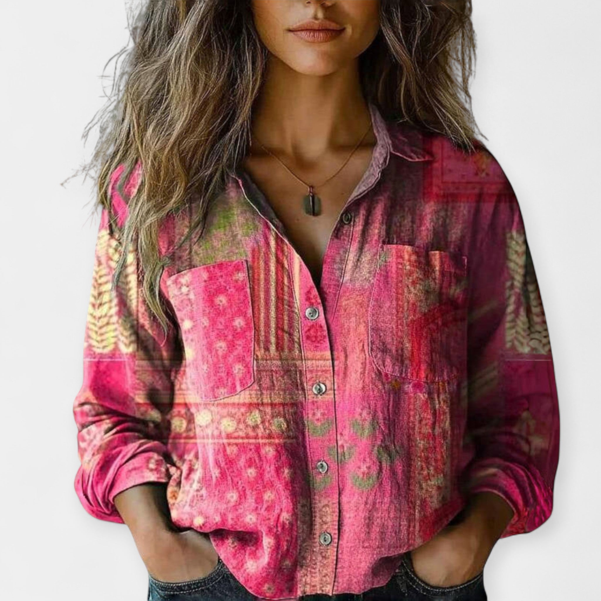 Vintage pulover s vzorcem