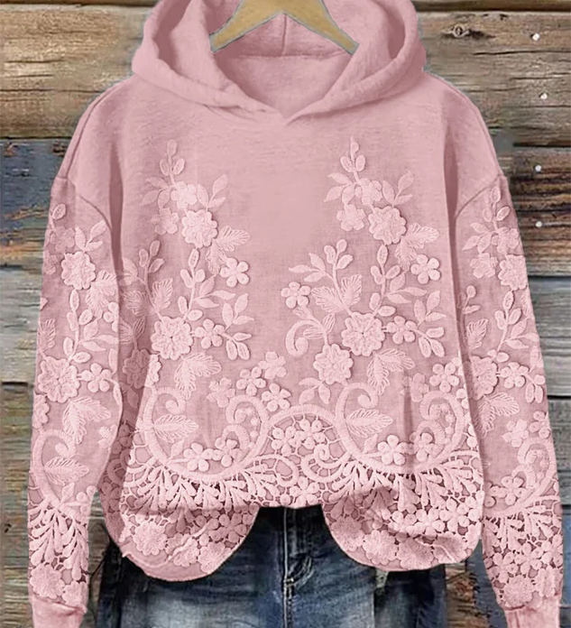 Kasukalna jakna s 3D cvetličnim vzorcem