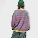 Mary - Oversized Prugasti Sweater