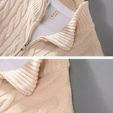 Marco™ | Sweater med halv lynlås
