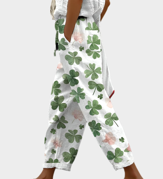 Prosta hlača s vzorcem