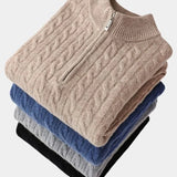 Marco™ | Sweater med halv lynlås