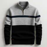 Pulover ELSTON Heritage s kratko zadrgo