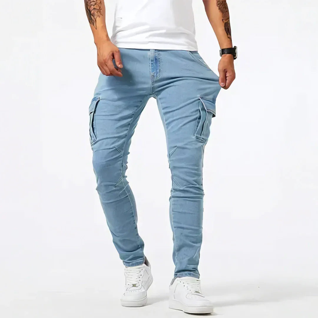 Džinsi André Ferran Cargo Denim