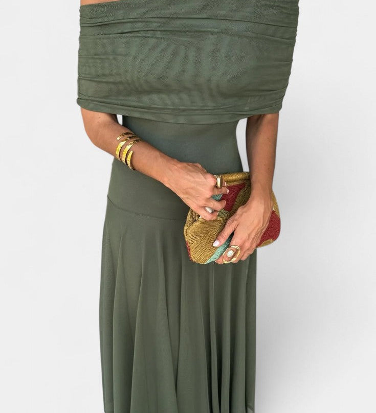 Renata - Maxi Obleka z Asimetričnim Ramenom