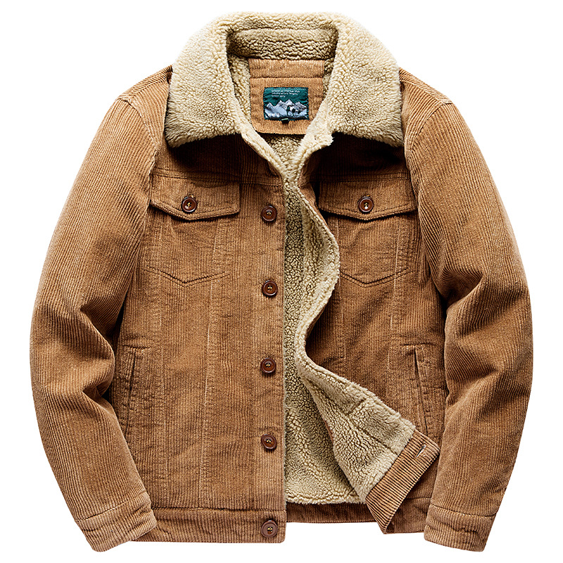 Kasper™ | Fløjlsjakke med Sherpafor