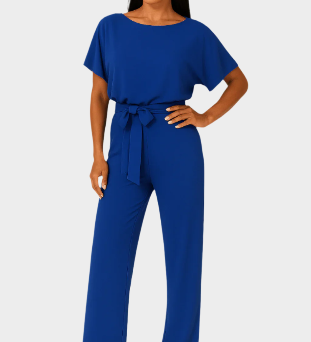 Jumpsuit s pasom za zavezovanje