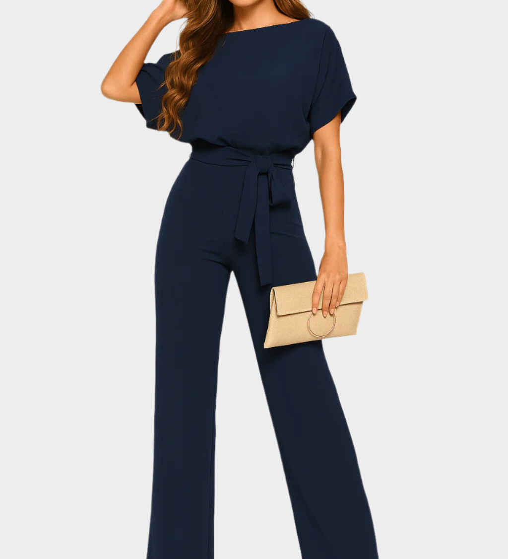 Jumpsuit s pasom za zavezovanje