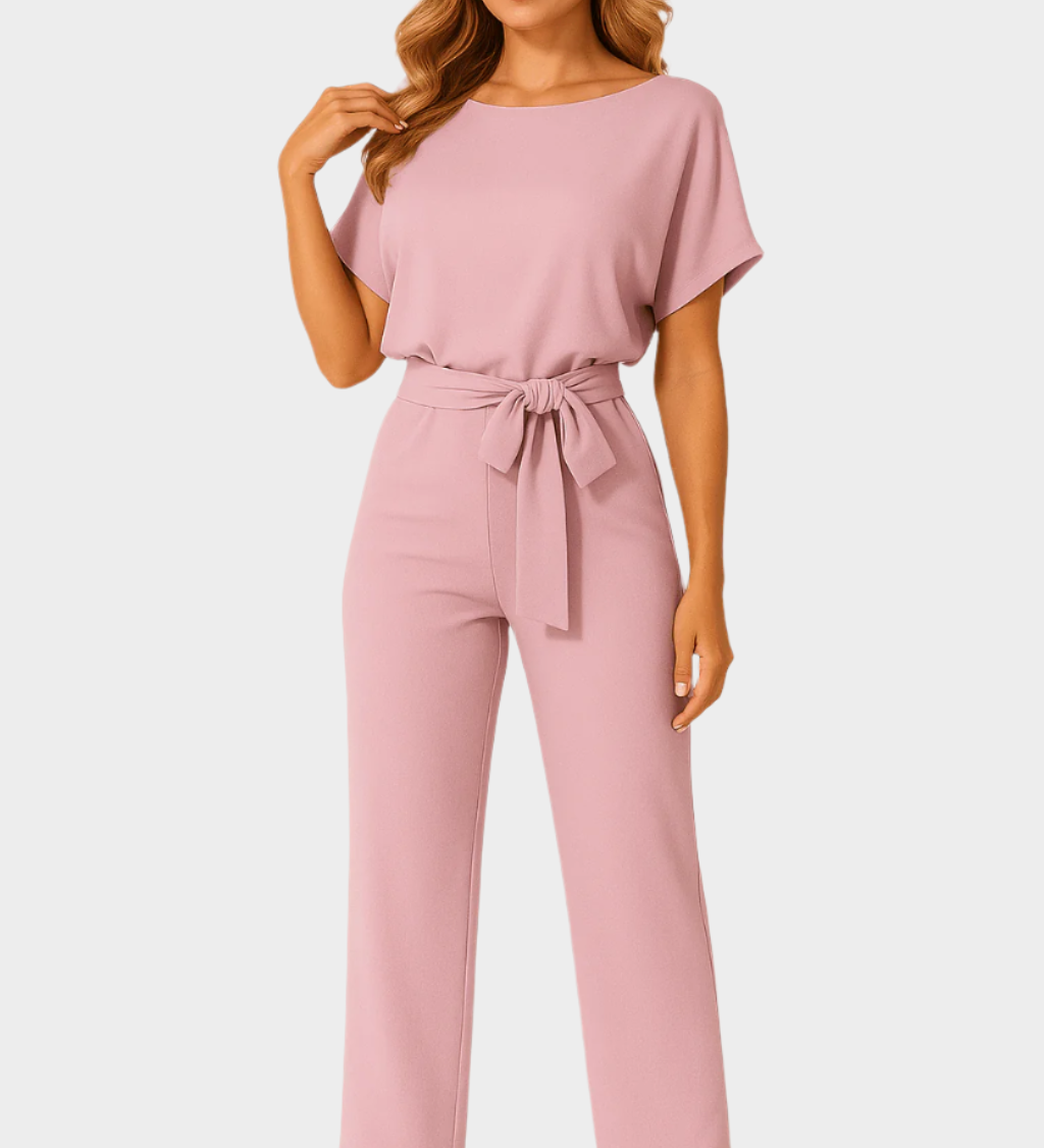 Jumpsuit s pasom za zavezovanje