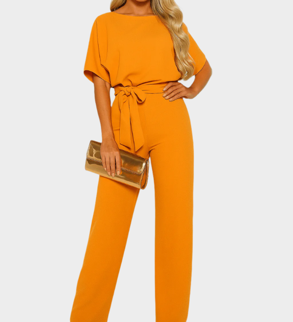 Jumpsuit s pasom za zavezovanje