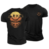 Sommer Smiley Hav T‑Shirt – Solskinsstemning i ét design