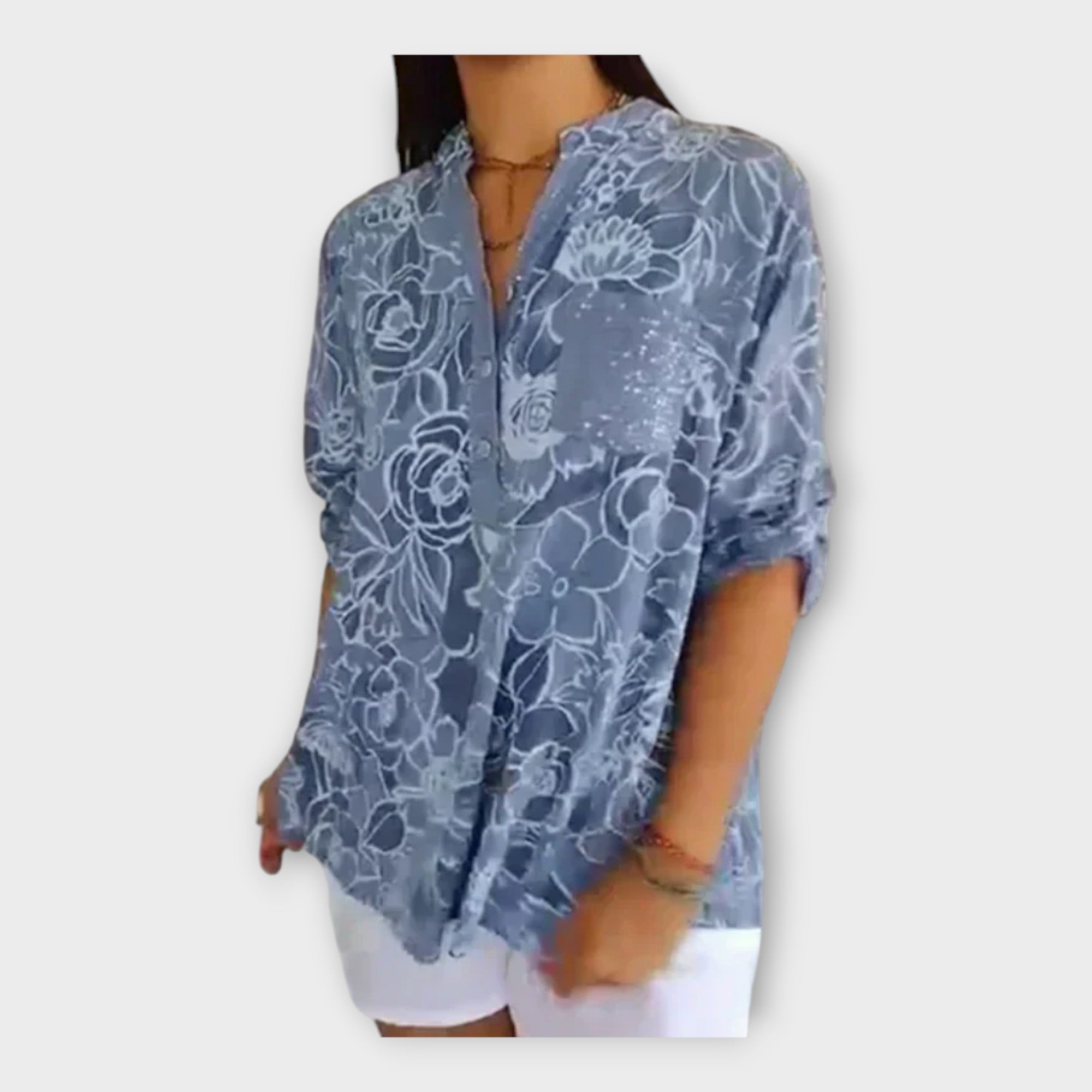 Elegantna bluza s vzorcem